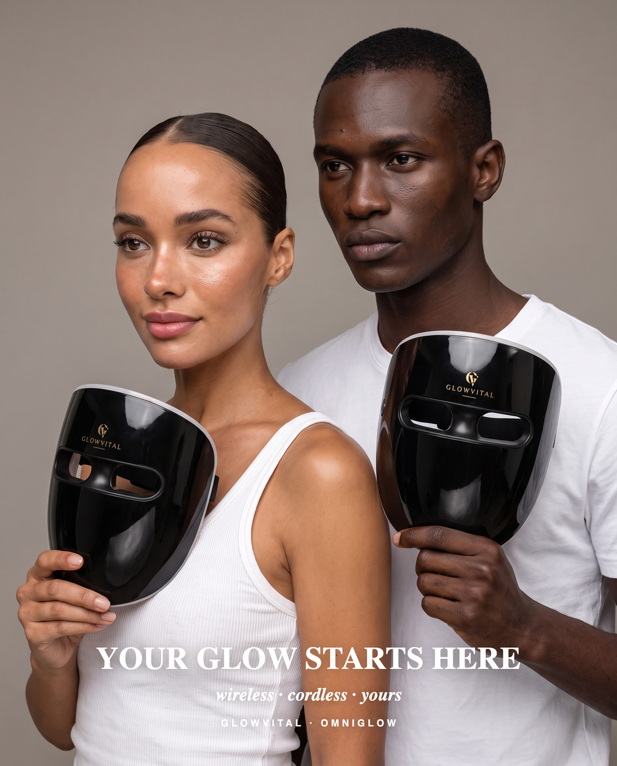 OmniGlow Wireless LED Light Therapy Mask