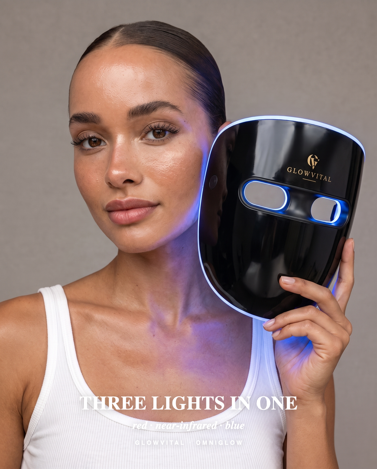OmniGlow Wireless LED Light Therapy Mask