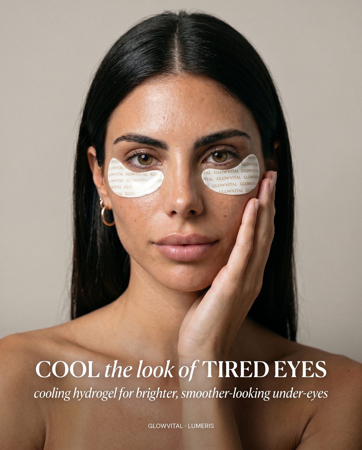 Lumeris cooling under eye hydrogel patches, visibly refresh tired eyes