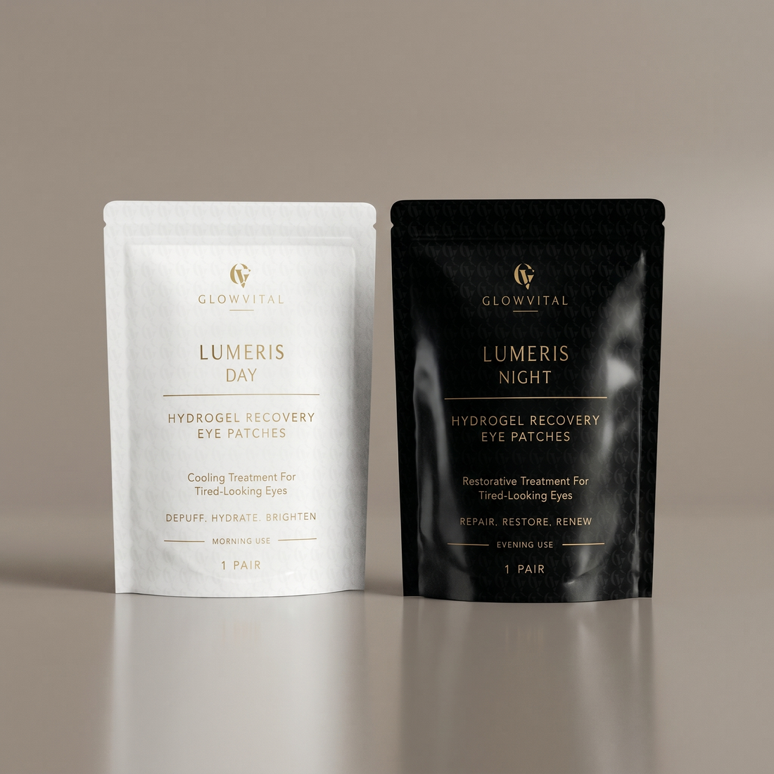 Lumeris Day and Night hydrogel eye patches